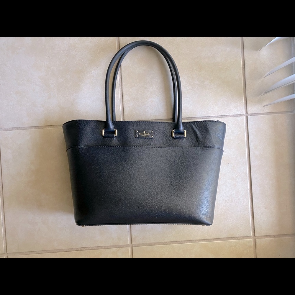 Kate Spade New York, Black, Leather Shoulder Bag